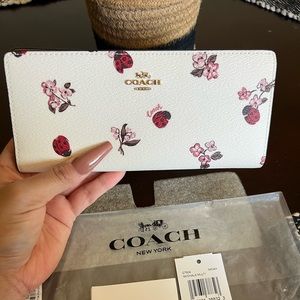 NWT Coach Ladybug and Flowers Wallet